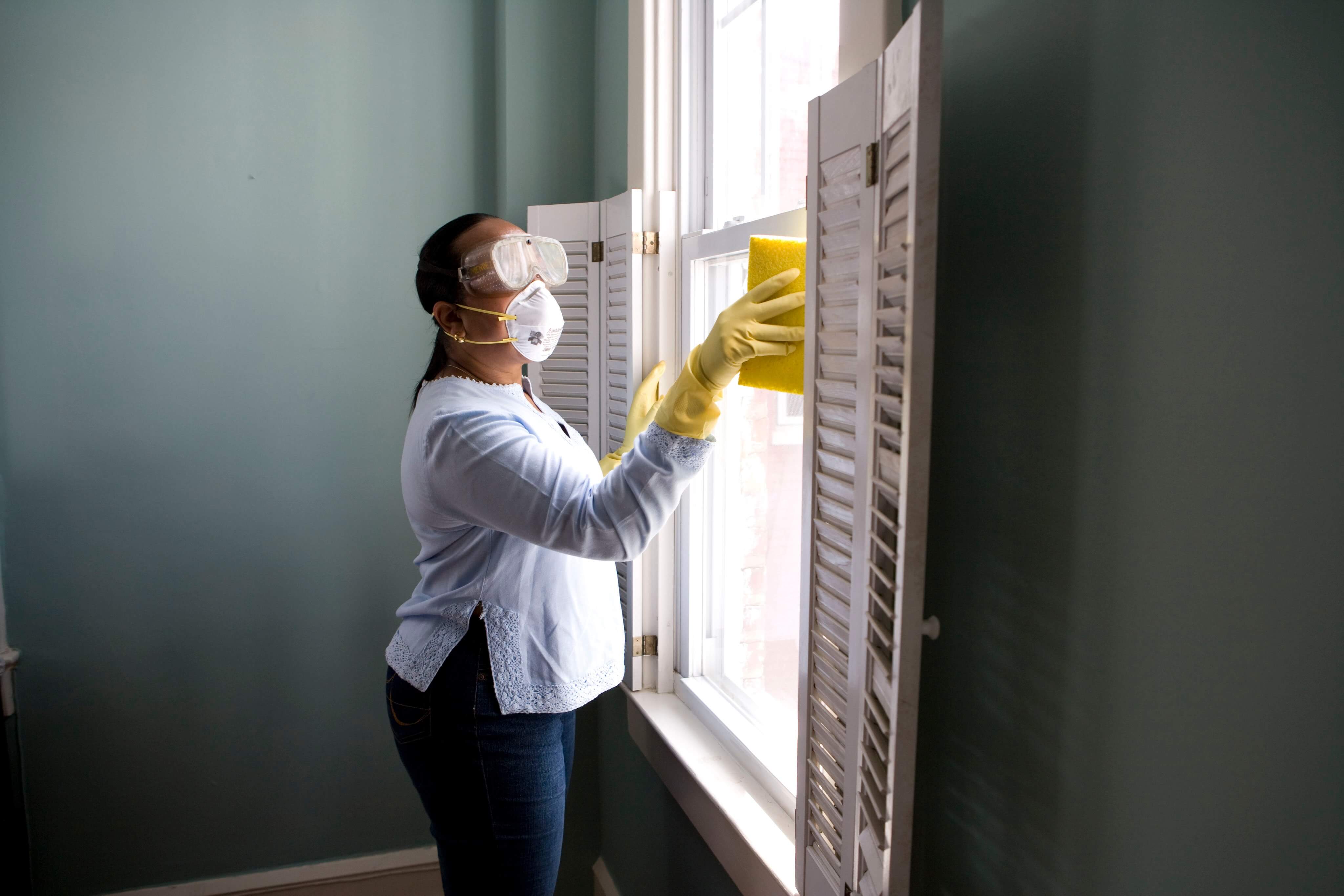 Nettoyage des vitres de maison